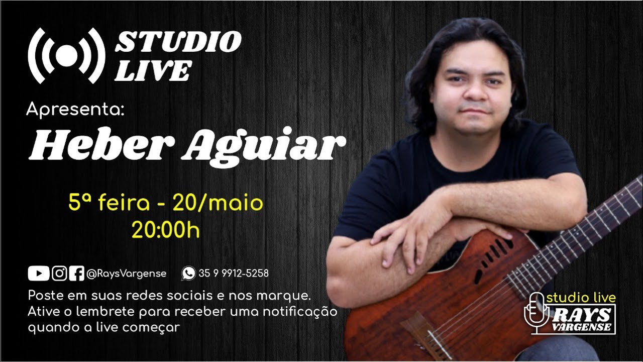 Podcast Studio Live com Heber Aguiar | Canal Rays Vargense