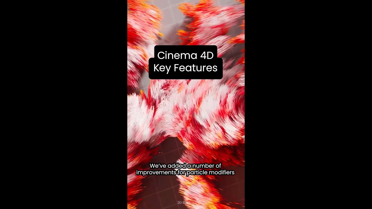 Cinema 4D 2025 | Модификаторы частиц, модификатор следования по сплайну, модификатор вращения