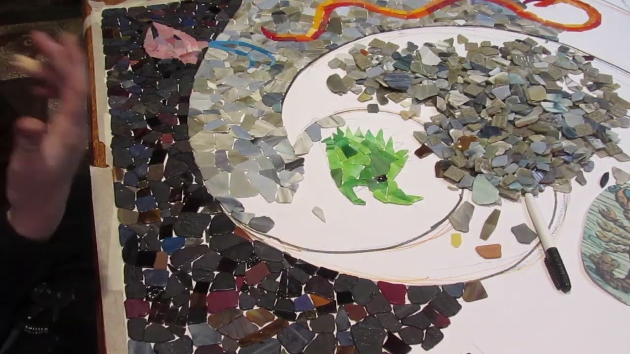 Sophie's Stained Glass | Using up your Glass Off cuts to make Mosaic; Part 2