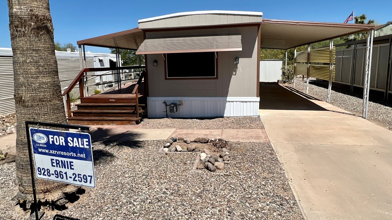 SOLD—$29,999 2/2 Mobile Home is located in a 55+ active resort style community, Wickenburg AZ