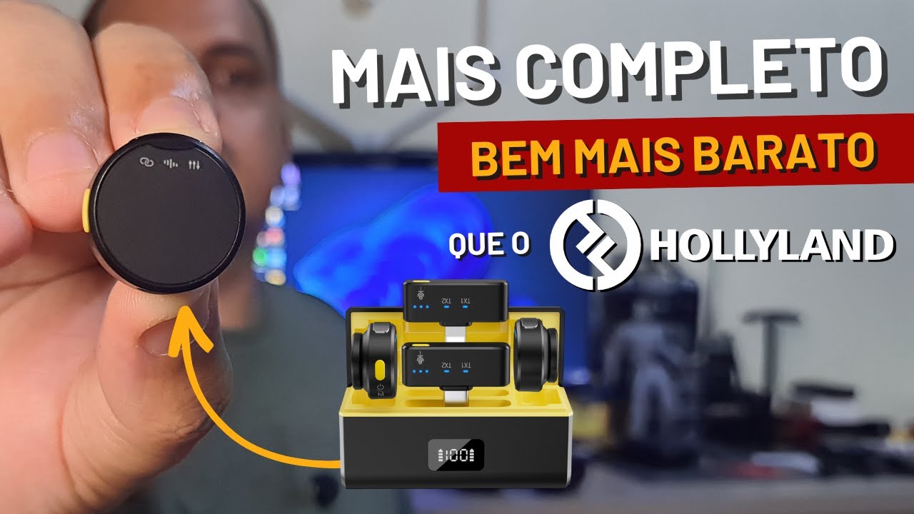 O microfone de lapela mais completo e barato do mundo o YESSKO M9 - Unboxing e Review