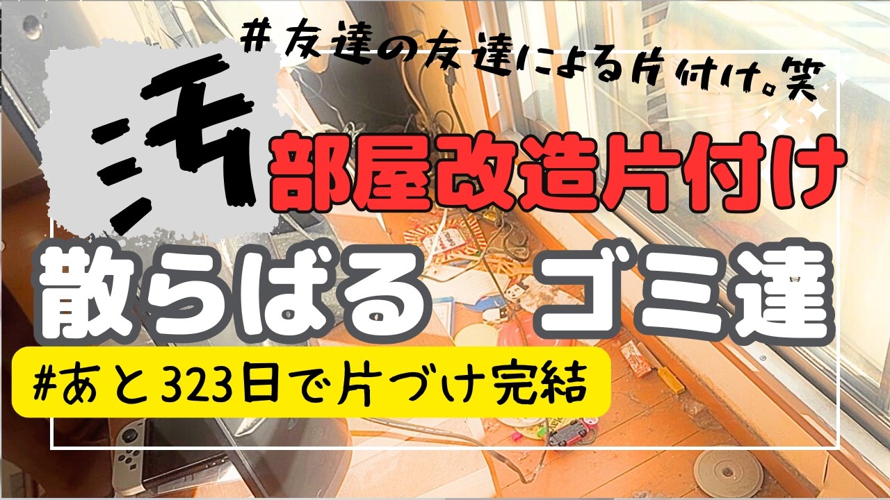 【リビング断捨離】片付け苦手な主婦。友達に完全に手伝ってもらってスッキリ！捨てれる力を学ばせてもらえて感謝！汚部屋脱却の為に366日で整理する★断捨離/捨て活/ズボラ主婦/片付け/Vlog