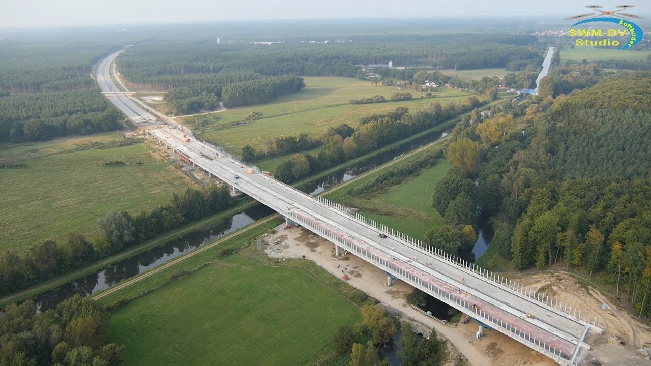 Über die BAB 14 von Grabow bis Groß Warnow