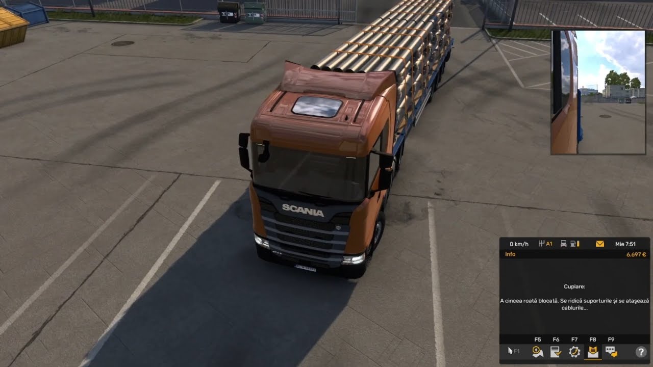 Transportam ceva tuburi de fier ets2