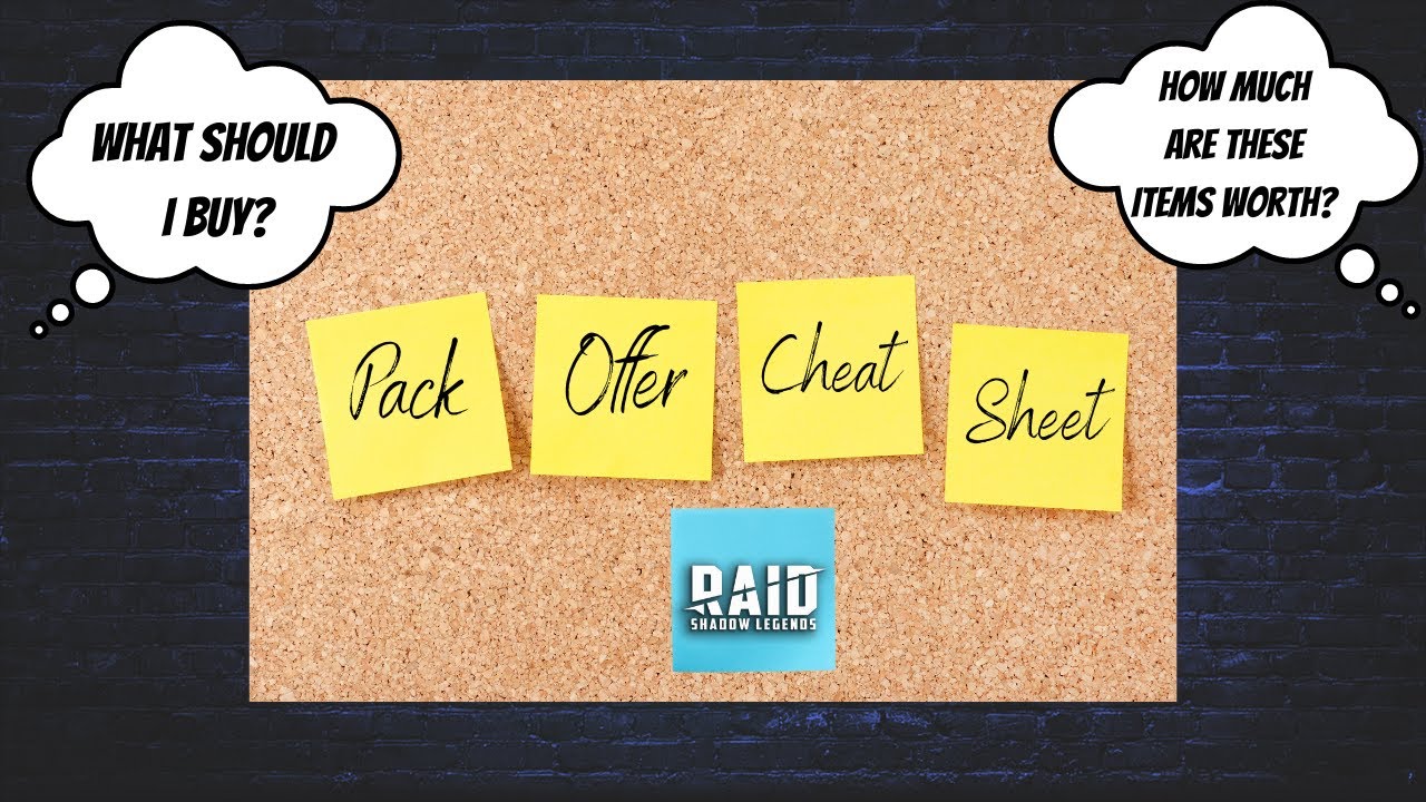 Pack Offer Black Friday Cheat Sheet!!!  Raid: Shadow Legends