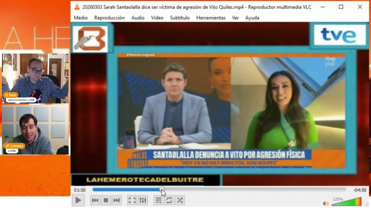 Las televisiones públicas explotan el pleito entre Sarah Santaolalla y Vito Quiles