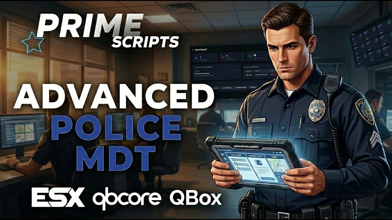 [ESX/QB] primePoliceMDT - Modern Police MDT