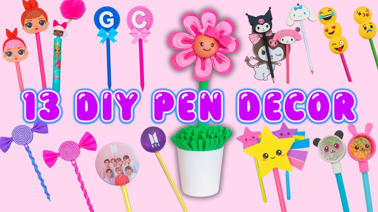 Super Cute Pencil Toppers ✏️ You Can Make at Home &ndash; Easy DIY Crafts