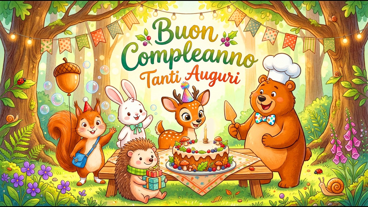 Tanti Auguri a Te 🎂 Canzone di Buon Compleanno per Bambini | Ludoteca Elementare