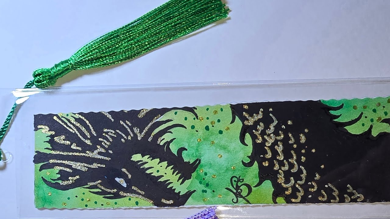 Dragon Bookmark Painting(longer version)