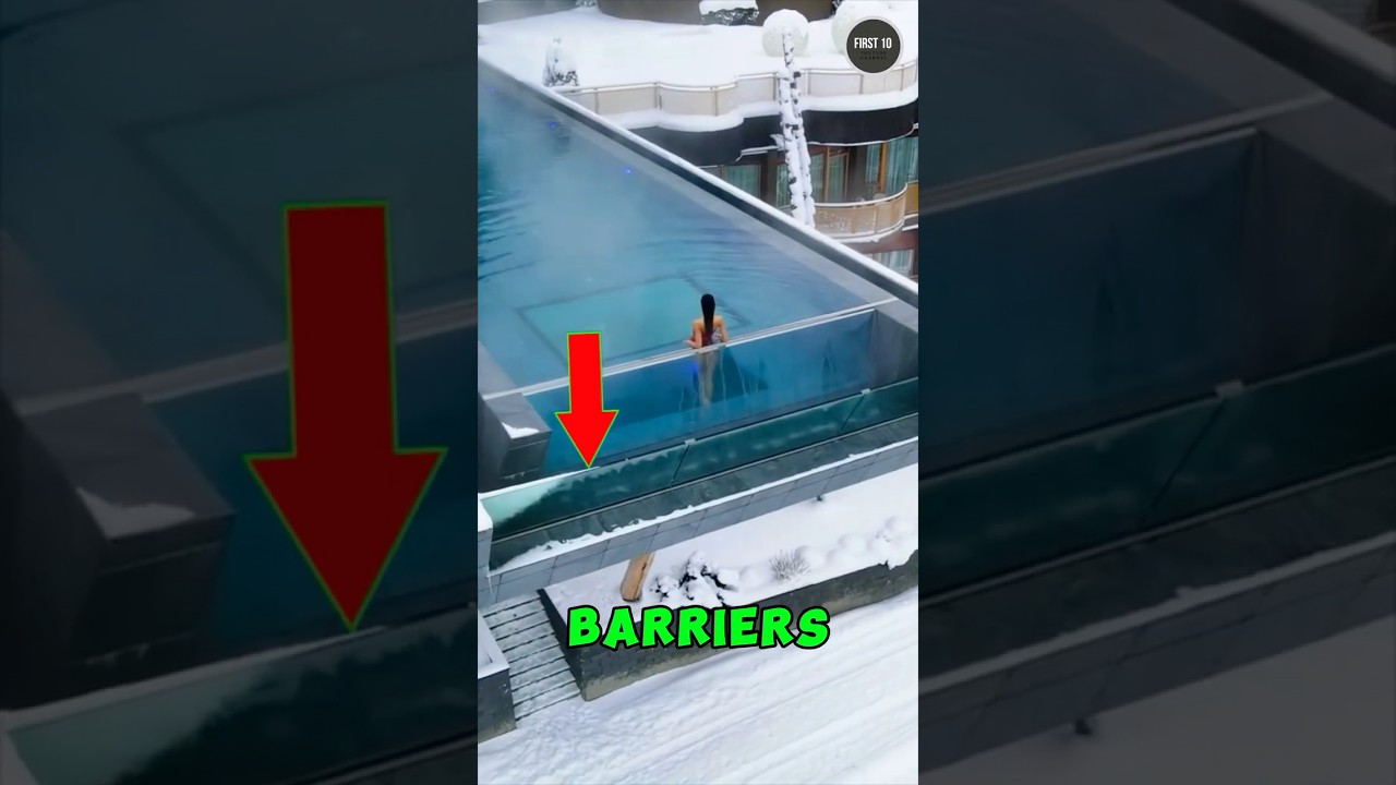 Падение с бассейна на крыше?