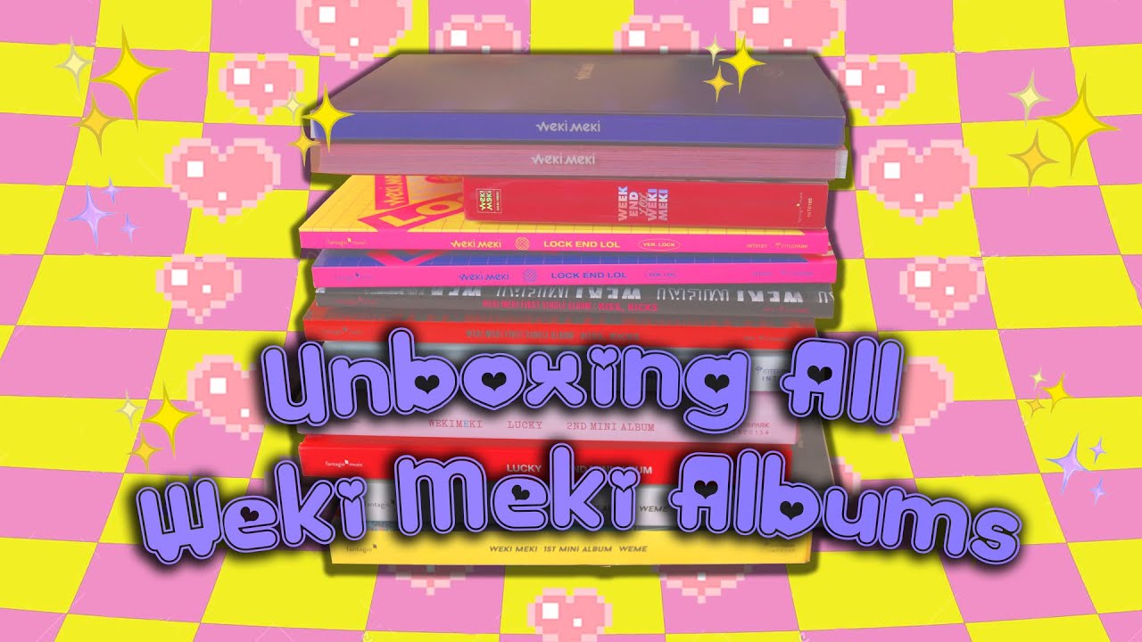 💗 Unboxing All Weki Meki Albums 💗 From Weme to Dazzle Dazzle~