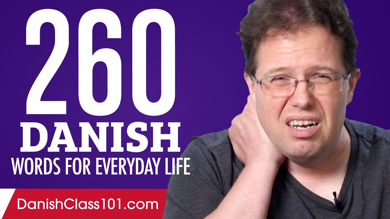 260 Danish Words for Everyday Life - Basic Vocabulary #13