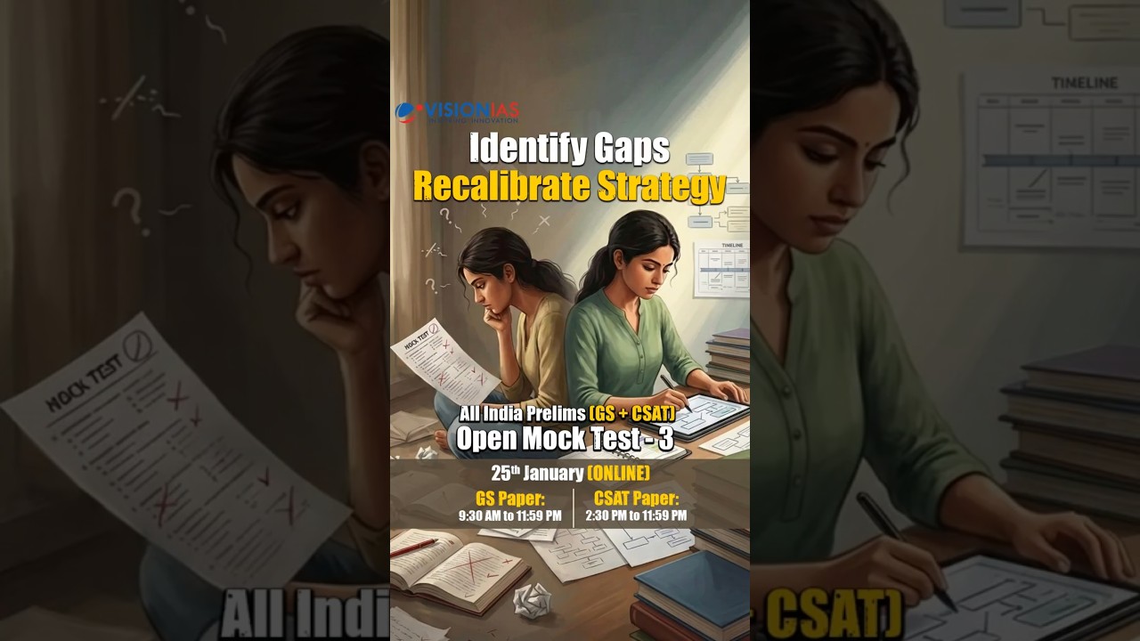 🚨 Final Countdown: All India Prelims Open Mock Test &ndash; 3 | 25 January | Online Mode