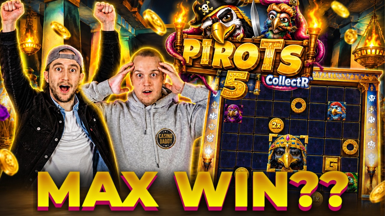 WE DID ALMOST MAX WIN THE NEW SLOT PIROTS 5 (INSANE WIN) 🦜💥