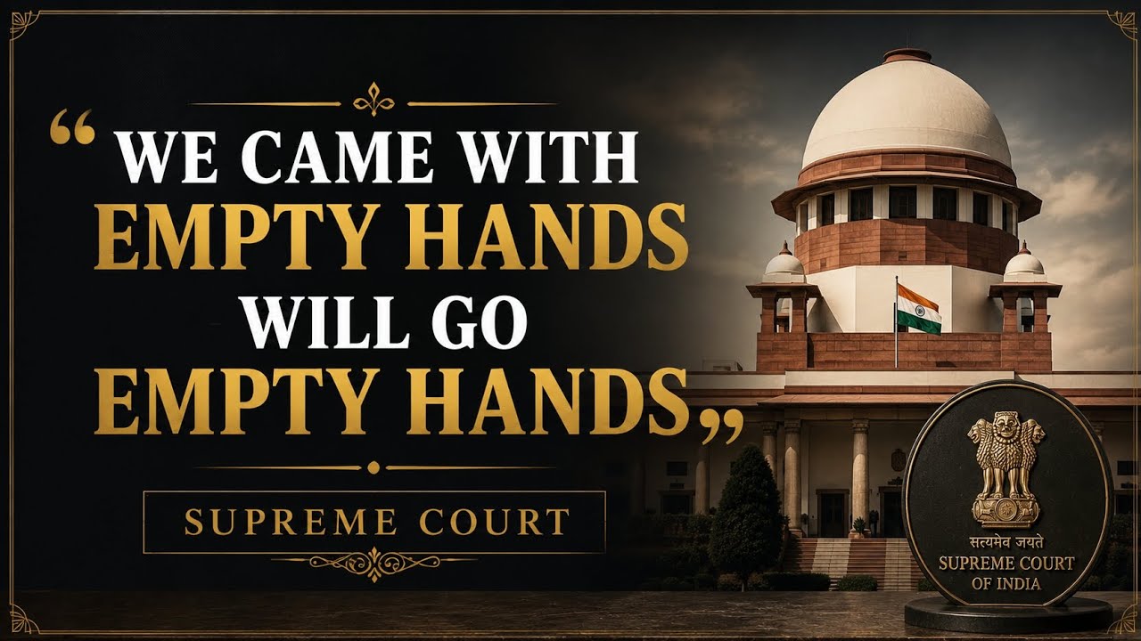 We Came With Empty Hands Will Go Empty Hands  Justice Pardiwala