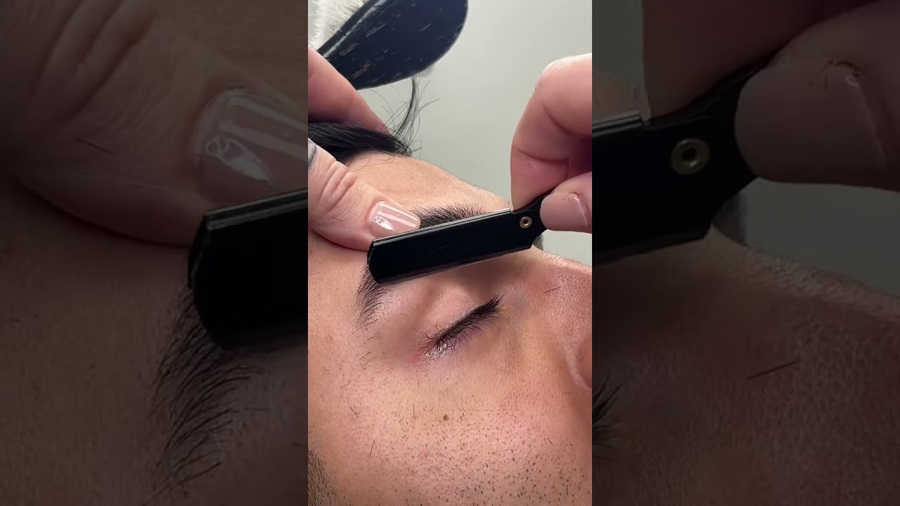 ASMR Eyebrow Razor Clean-up