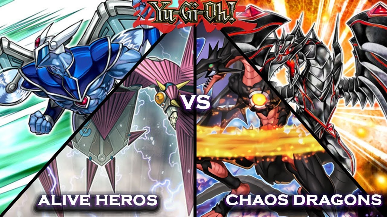 Yu-Gi-Oh! Retro Duel #49 OCG Alive HEROs (2012) vs. Chaos Dragons (2012) - YGOPRO Duels