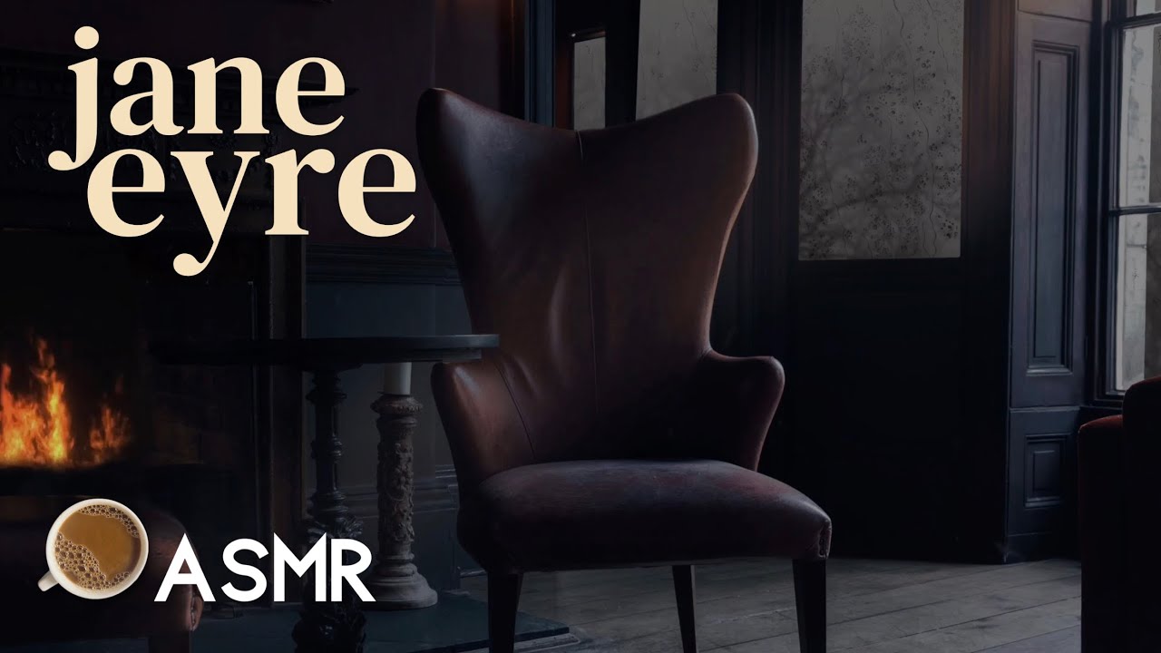 Jane Eyre ASMR Ambience | Rain Sounds, Writing, & Crackling Fire at Thornfield Hall