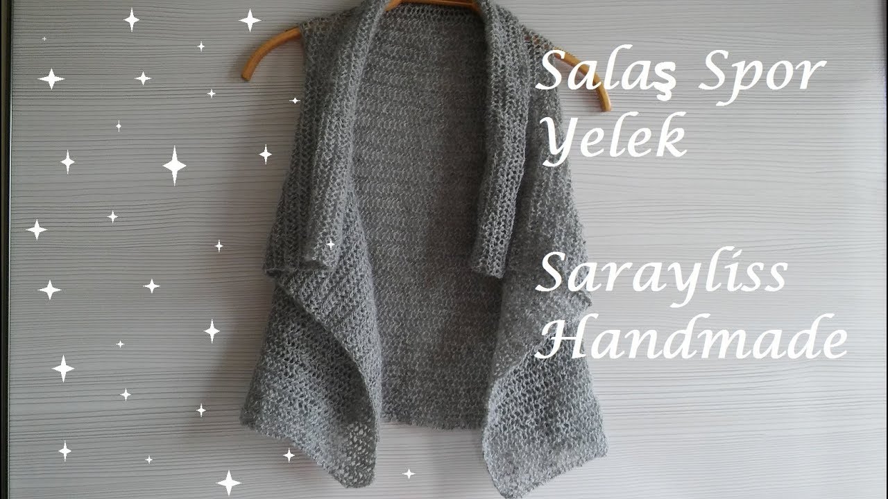ÖRGÜ SALAŞ YELEK #salaşyelekyapımı #örgüsalaşyelek