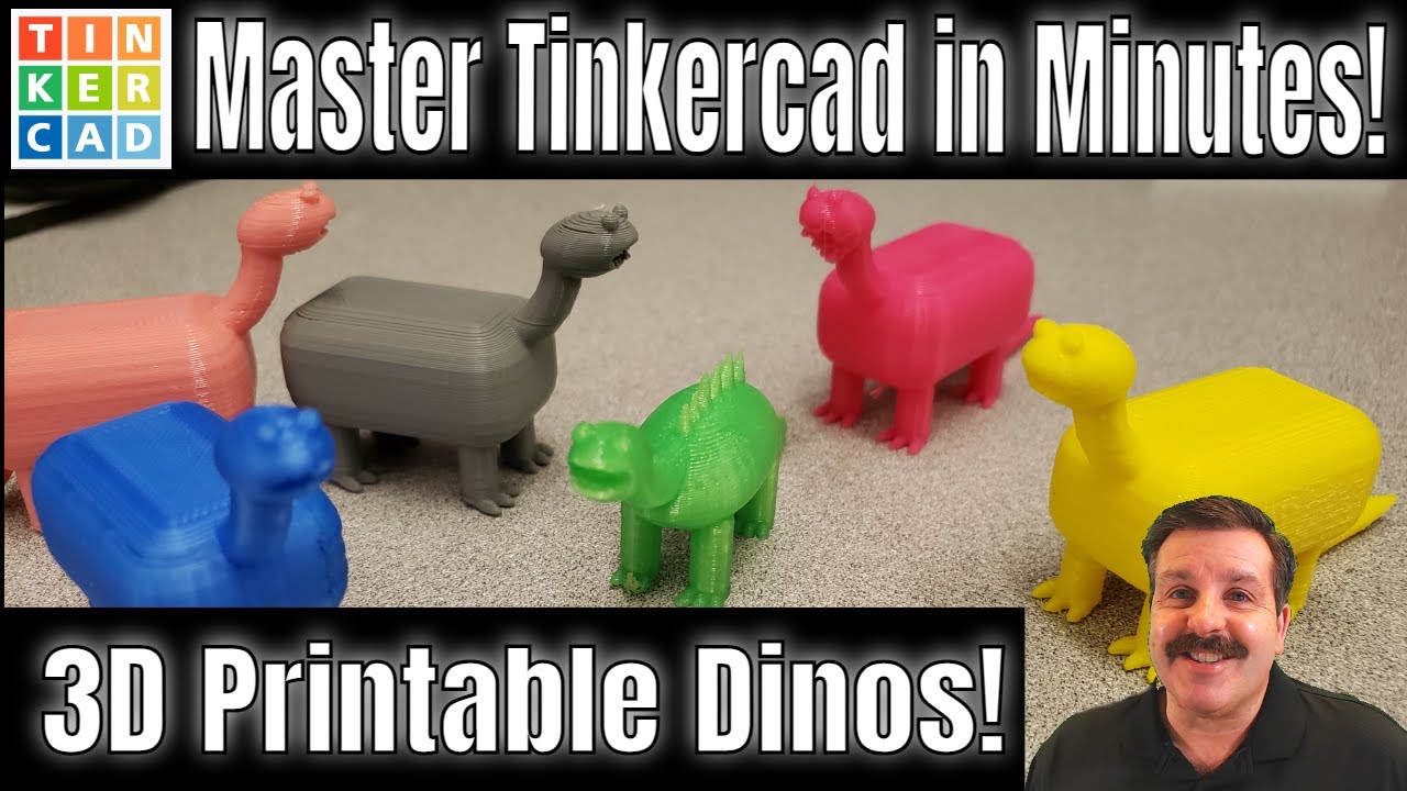 Создайте 3D-принтера динозавра в Tinkercad | Отлично подходит для новичков!
