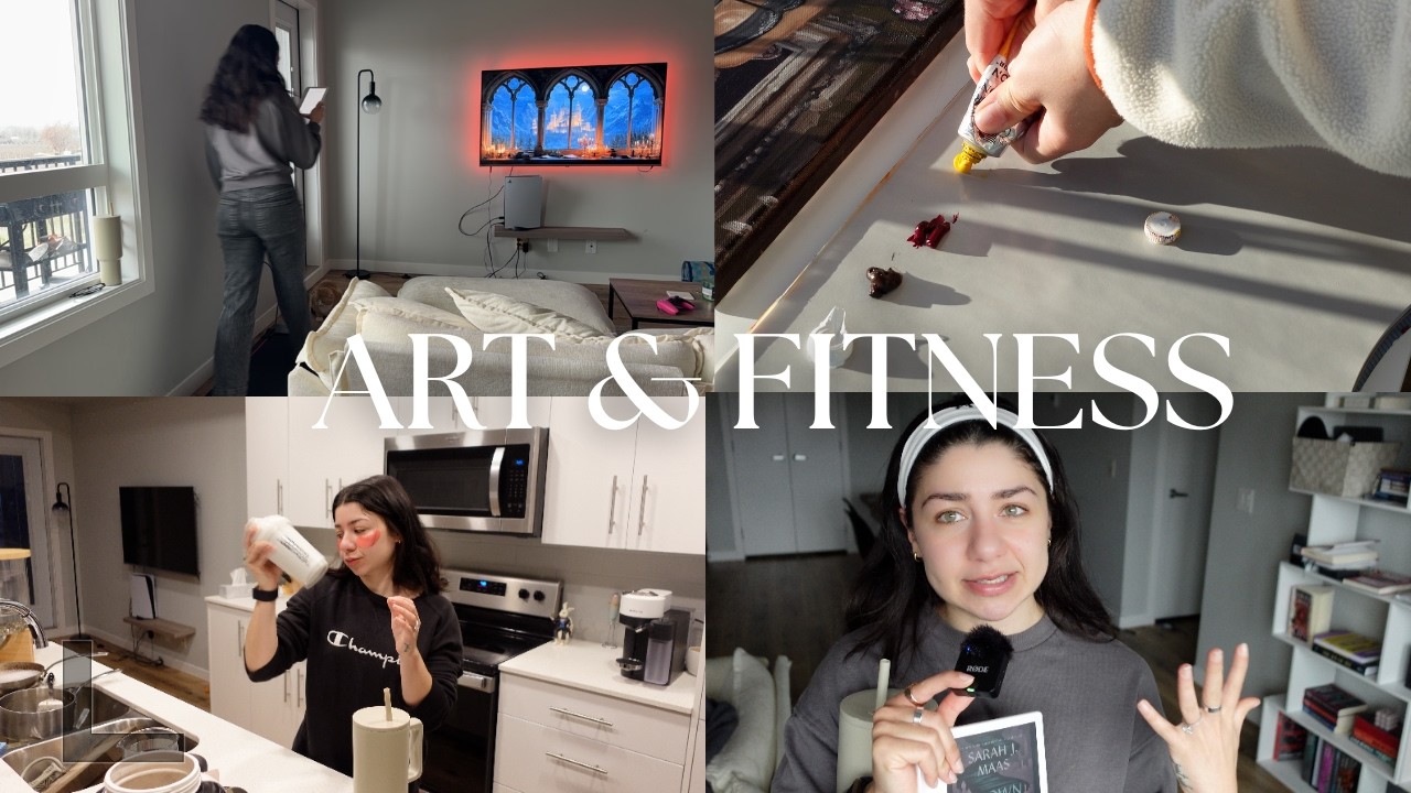 a slow creative *but active* luteal week - vlog