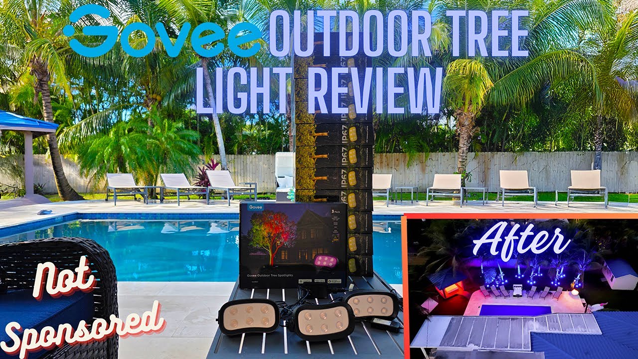 Installing and Reviewing the new Govee Outdoor Tree Lights.... (Non Sponsored)