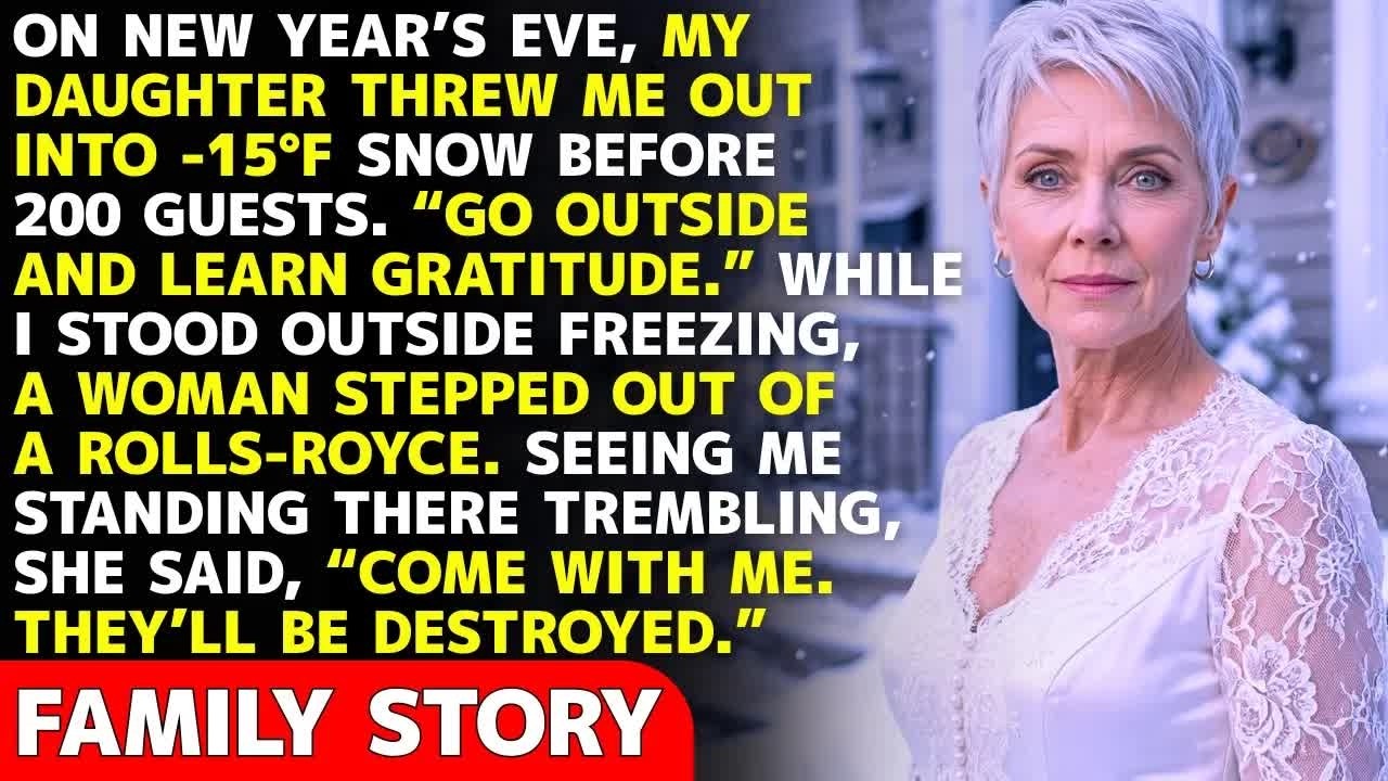 On New Year’s Eve, My Daughter Threw Me Into  15°F Snow — Then a Woman in a Rolls Royce