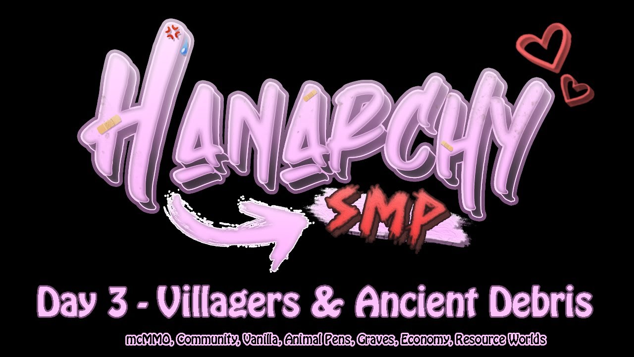 Hanarchy Community Survival - Day 3. Villagers and Items