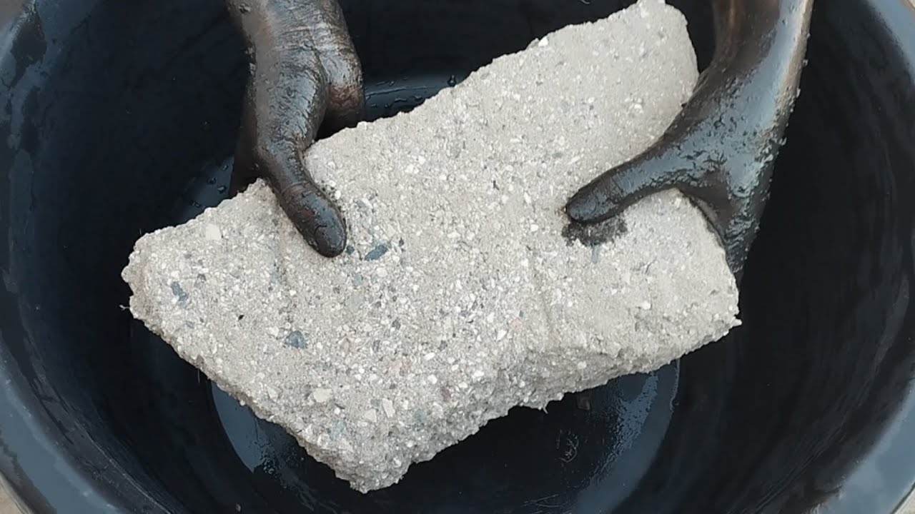 ASMR: White Grainy Sand Cement Dry Crumbling | Oddly Satisfying
