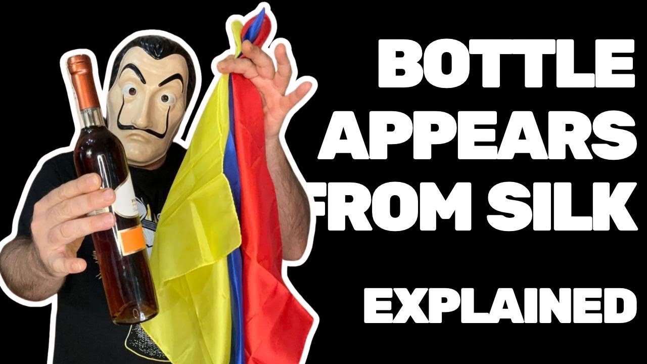 BOTTLE APPEARS FROM SILK 🪄 Magic Trick Explained #magic #magician #tricks #foryou