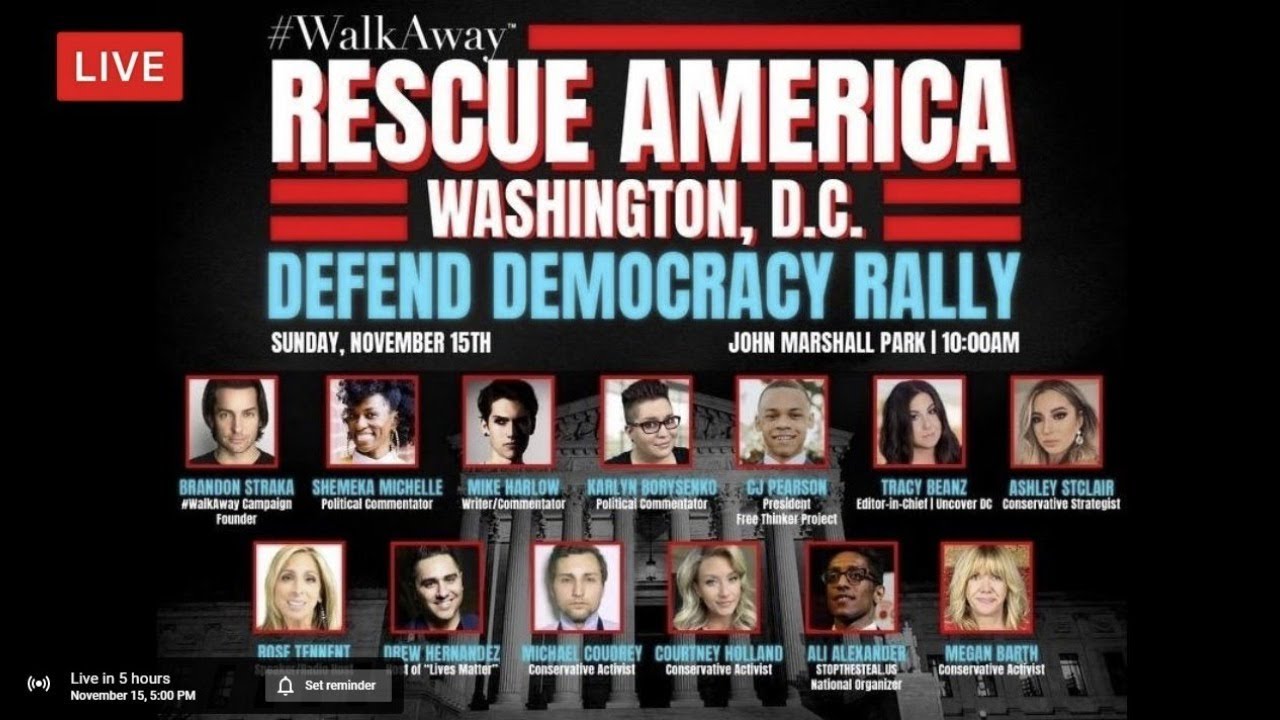🔴 Watch LIVE: #WalkAway DC Defend Democracy Rally LIVE Coverage