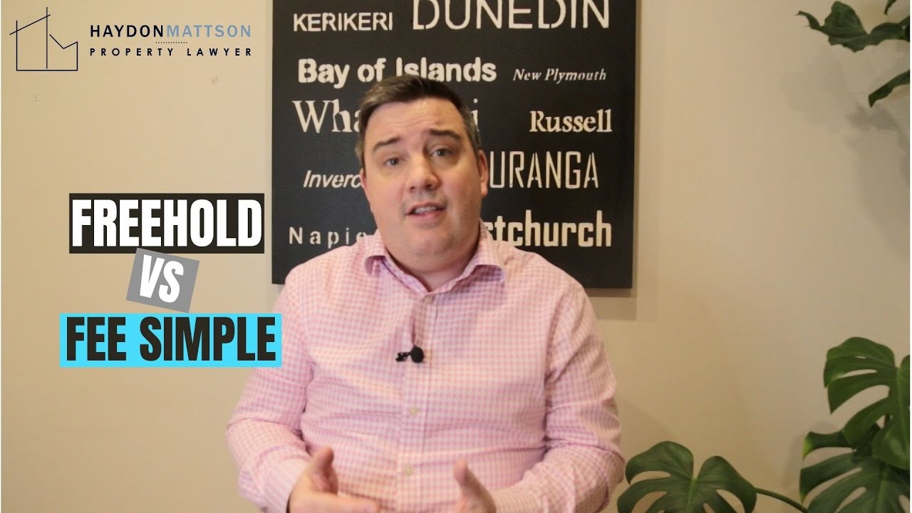 Freehold vs Fee Simple