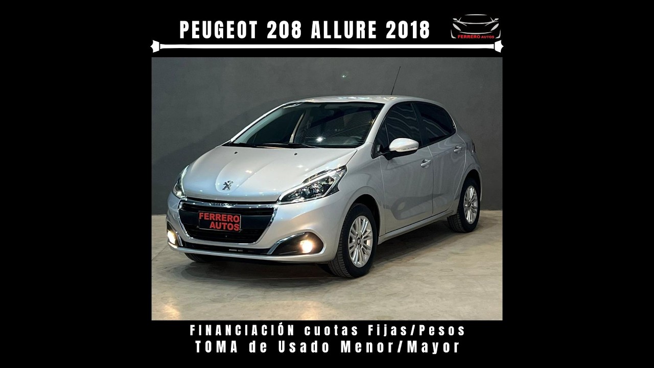 Se Vende: Peugeot 208 Allure 2018 - FERRERO Automotores Oncativo (Provincia de Córdoba)