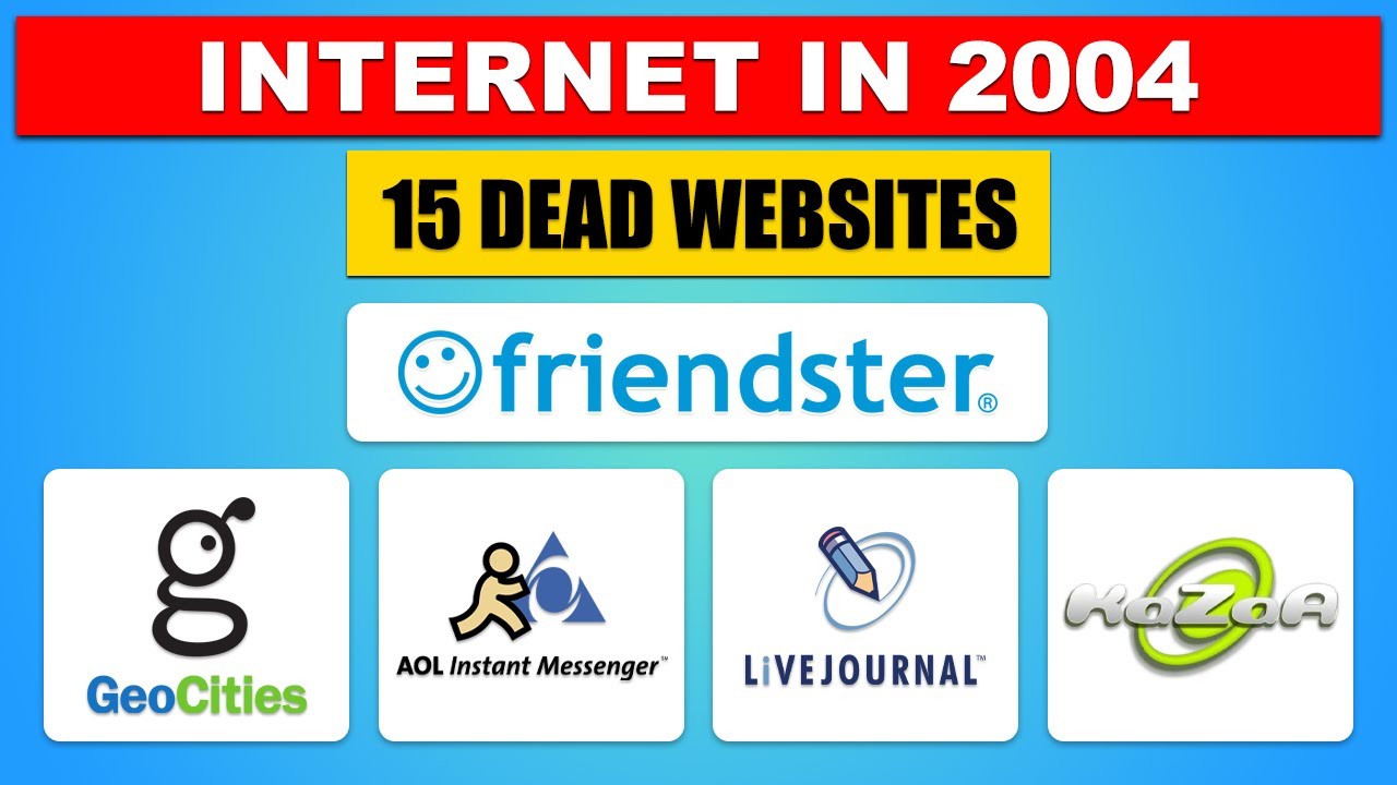 The Internet in 2004: 15 Websites Everyone Used (That Don't Exist Anymore)