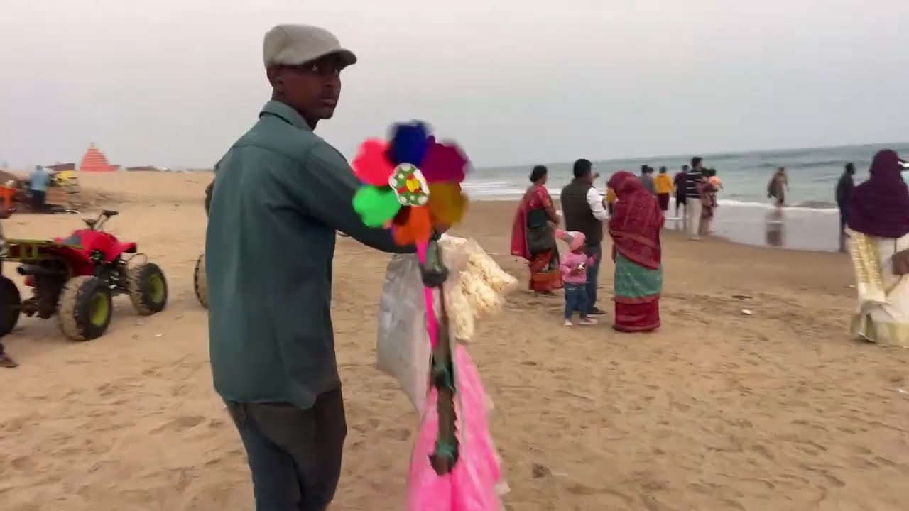 Stroll Along the beach | water activity | Blue flag certificate chandrabhaga beach 🏖️#seabeach#short