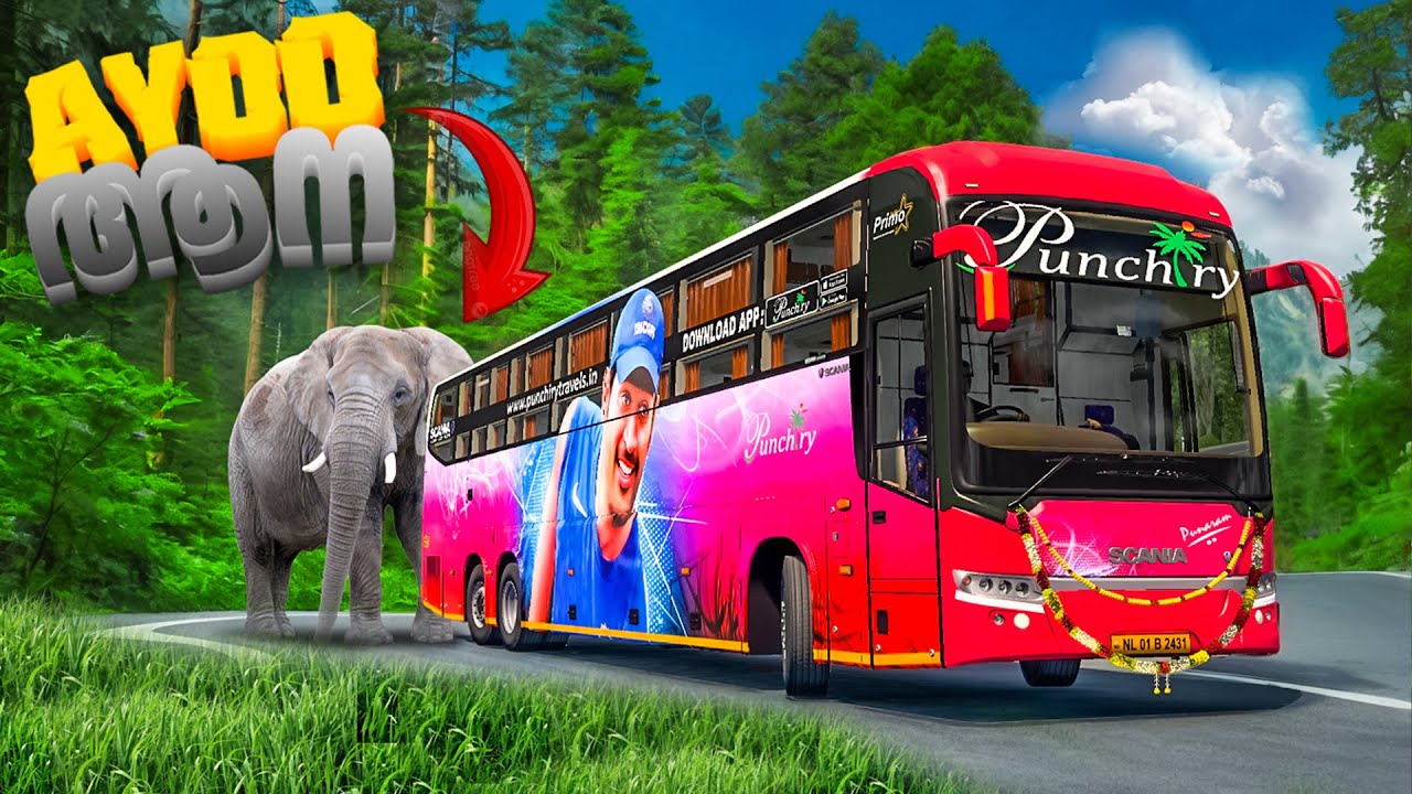 KERALA BUS STRUGGLING TO CLIMB ON A HAIRPIN ROAD🔥😮ETS2 Kerala Mods