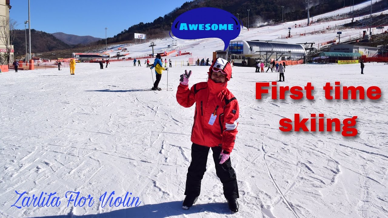 First time Skiing - Alpensia Ski Resort