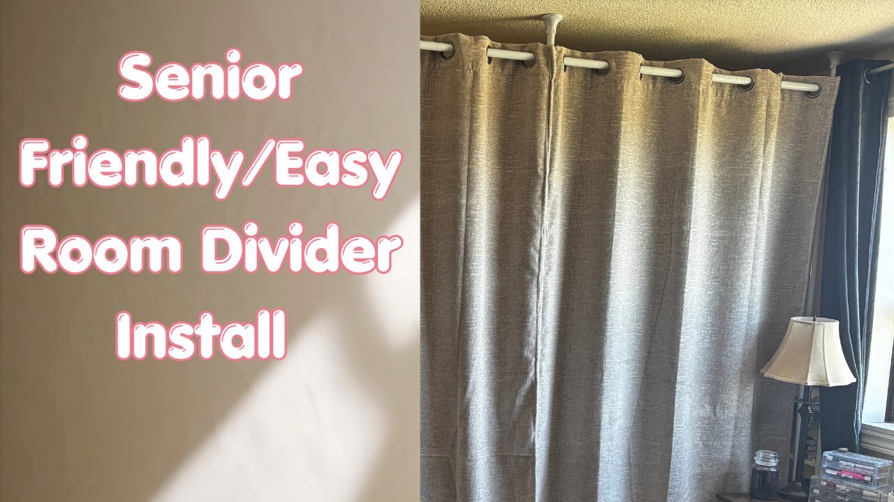 Renter-Friendly Tension Rod Room Divider - Easy Install (Even For Seniors)