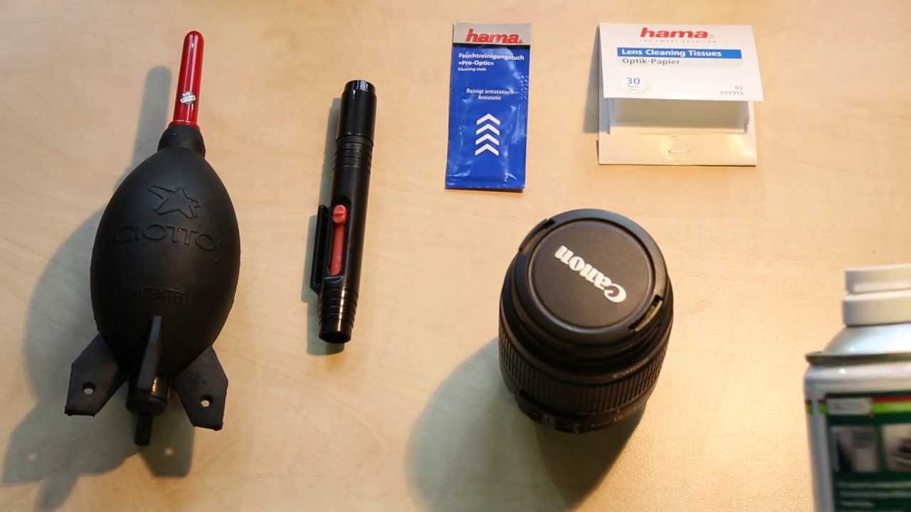 (Kamera-) Objektiv richtig reinigen mit Lenspen, Feuchtreinigungstücher und Optik Papier