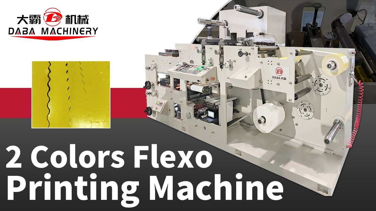 Wavy Label Flexo Printing Machine with Die Cutting and slitting Unit