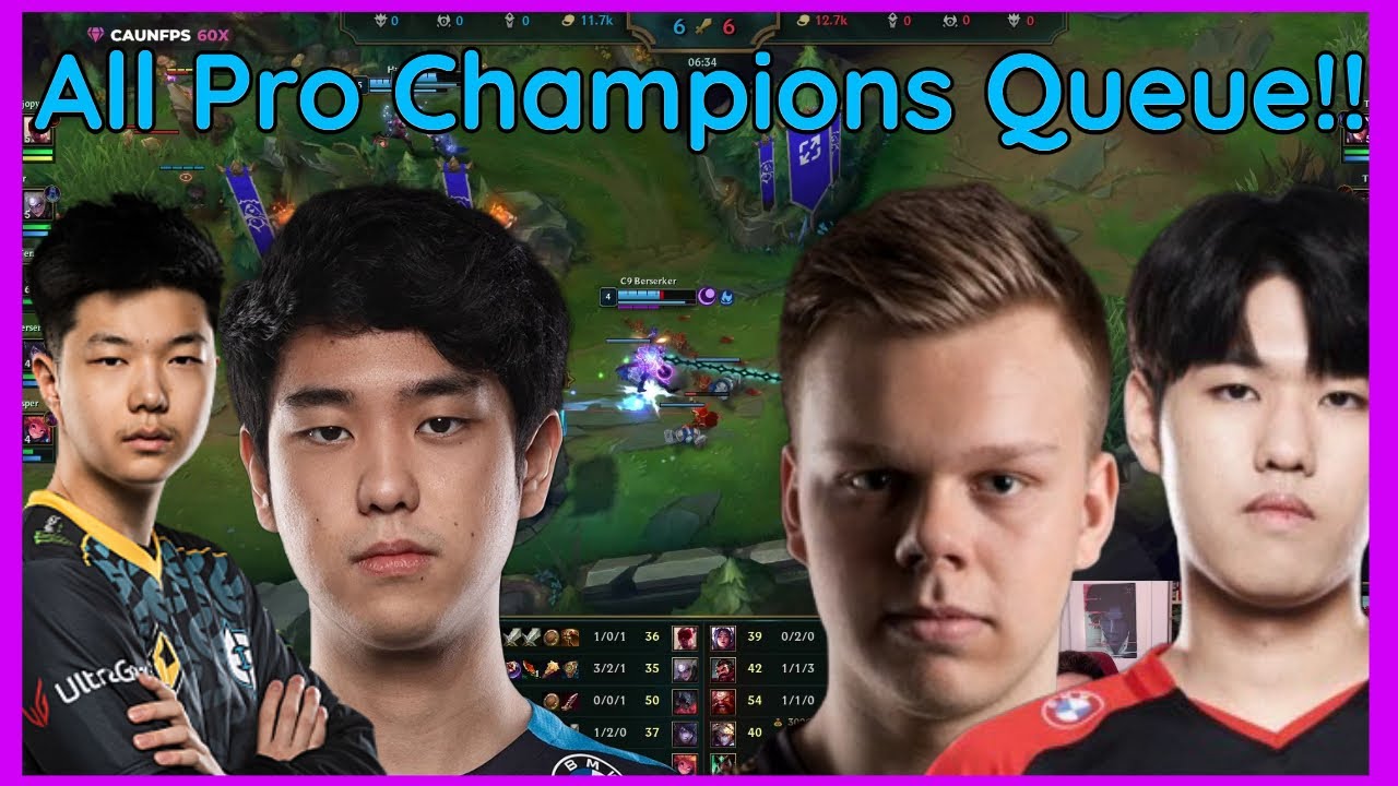EG Jojopyun and C9 Berserker Take On FNC Wunder And T1 Oner In Champions Queue!!
