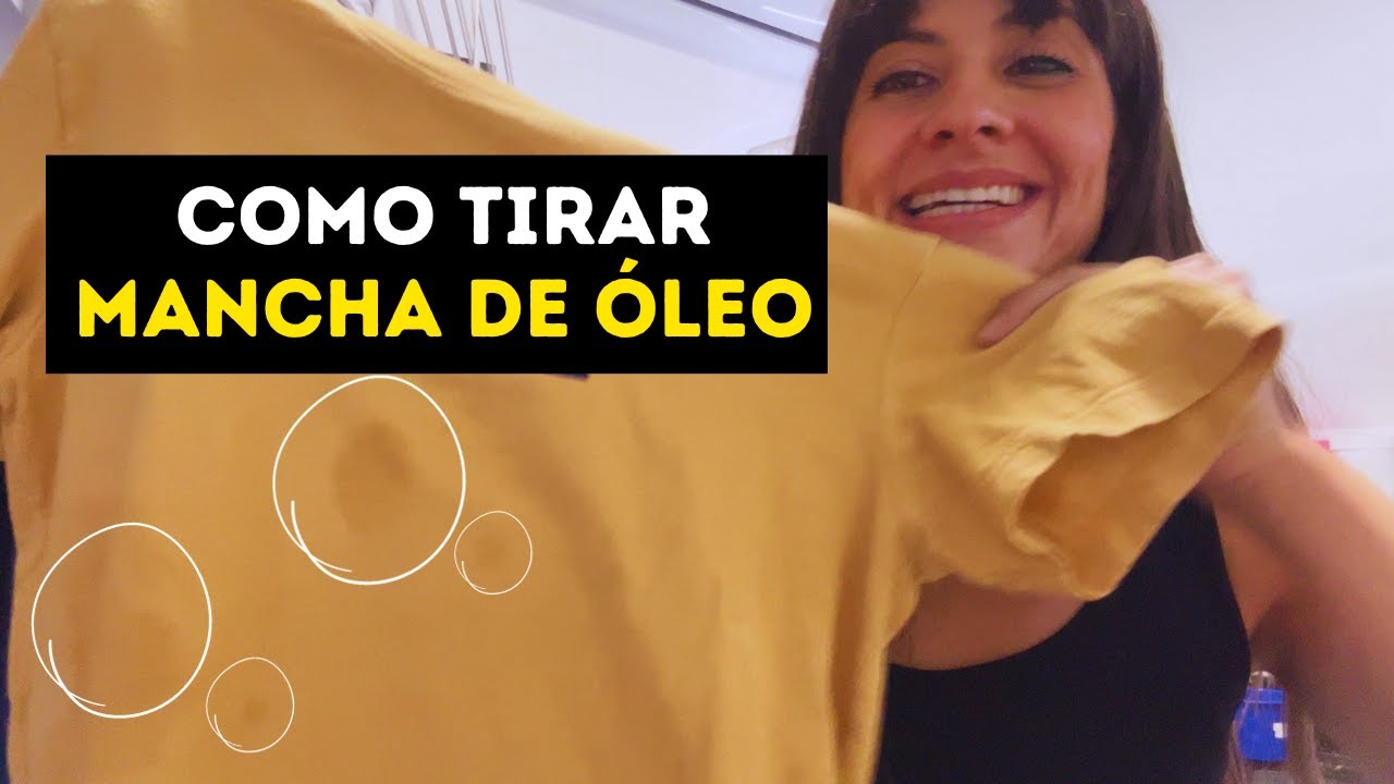 COMO TIRAR MANCHA DE &Oacute;LEO EM ROUPA J&Aacute; LAVADA COM ESSA DICA GENIAL!!