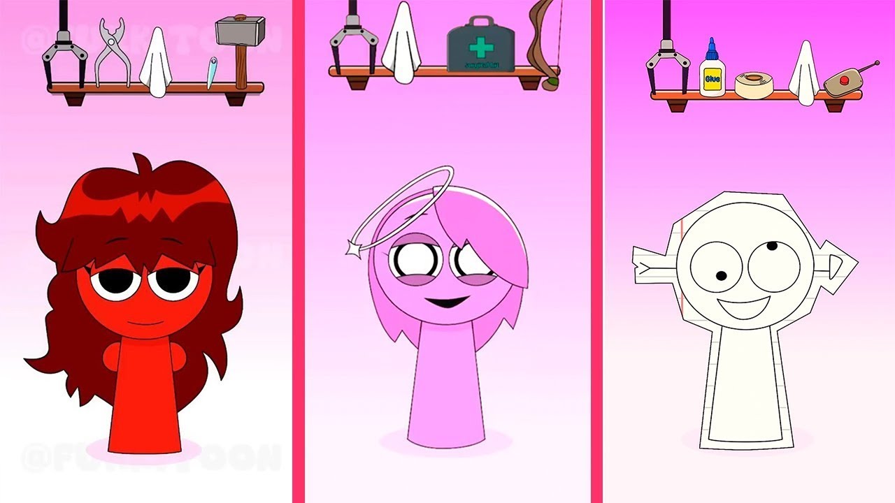 OH NO! HELP! 😱 RETALE 🆚 ANGEL 🆚 PARKER | Sprunki Incredibox