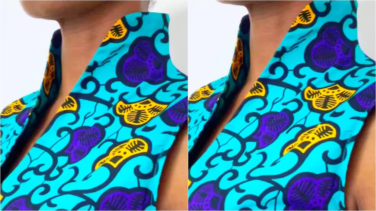 How to cut and Sew a Perfect High Neck Collar | Step-by-Step Tutorial for Beginners