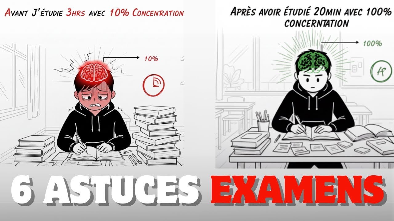 📚 6 astuces efficaces pour réussir vos examens ! | La meilleure façon de réussir ses examens