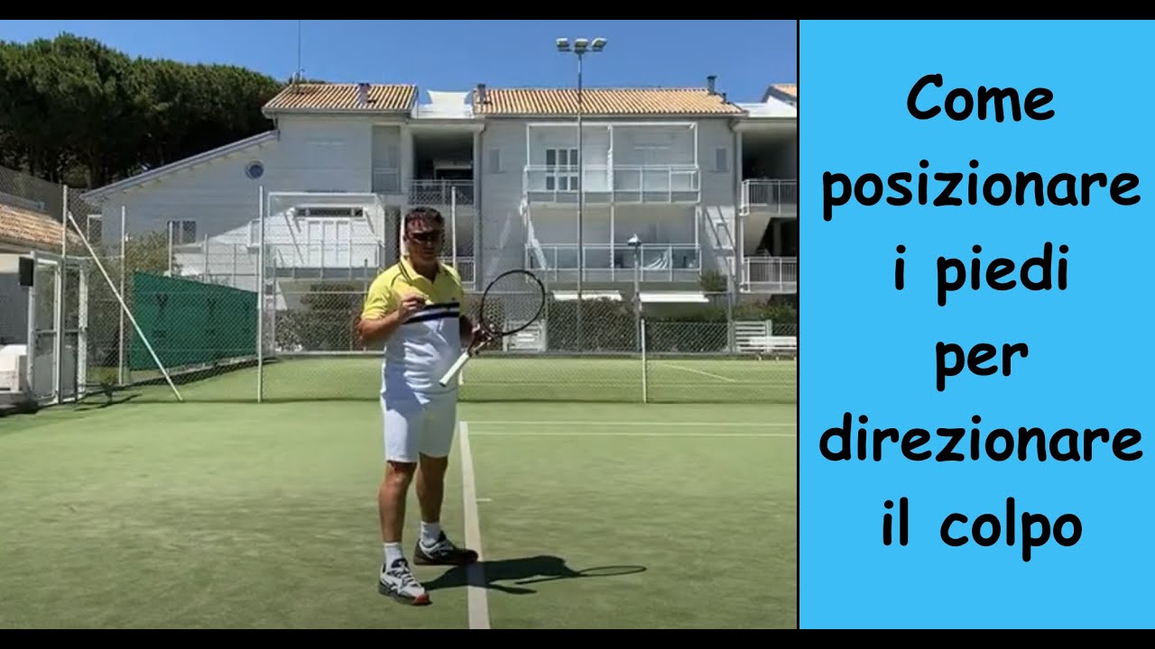 Tennis come posizionarsi con i piedi per indirizzare il colpo!!