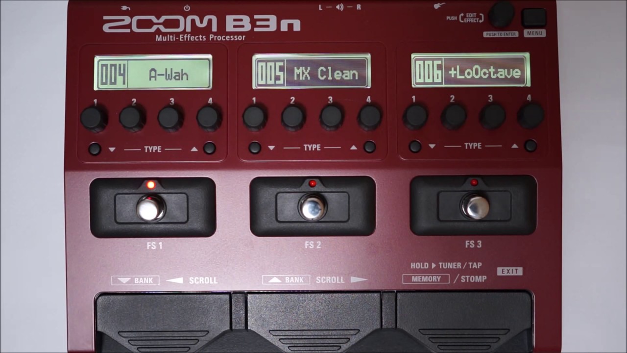 ZOOM B3N B3next Multi-Effects Processor for Bass PATCH 001-009