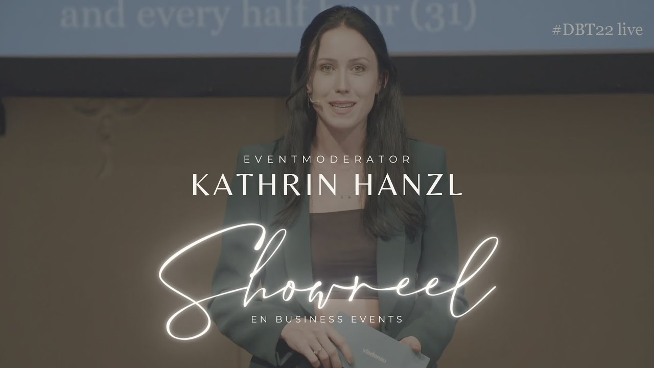 Showreel von Eventmoderatorin Kathrin Hanzl (EN)