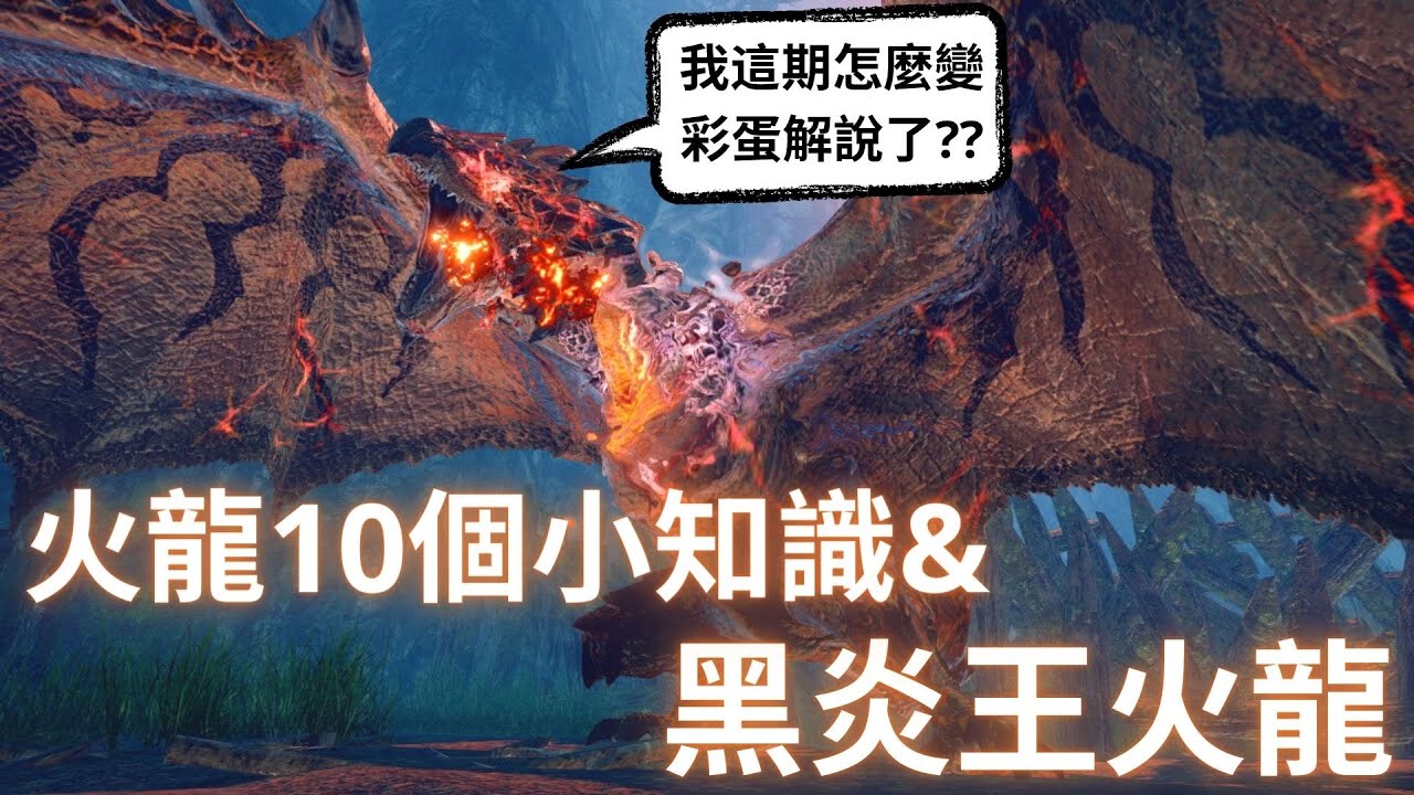 魔物獵人 黑炎王火龍，火龍的八卦/彩蛋，讓你完全了解火龍 | MH二名首領魔物解說系列